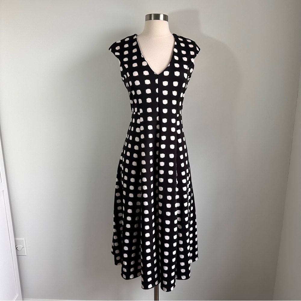 ASOS Black & White Patterned Maternity Dress Size 8